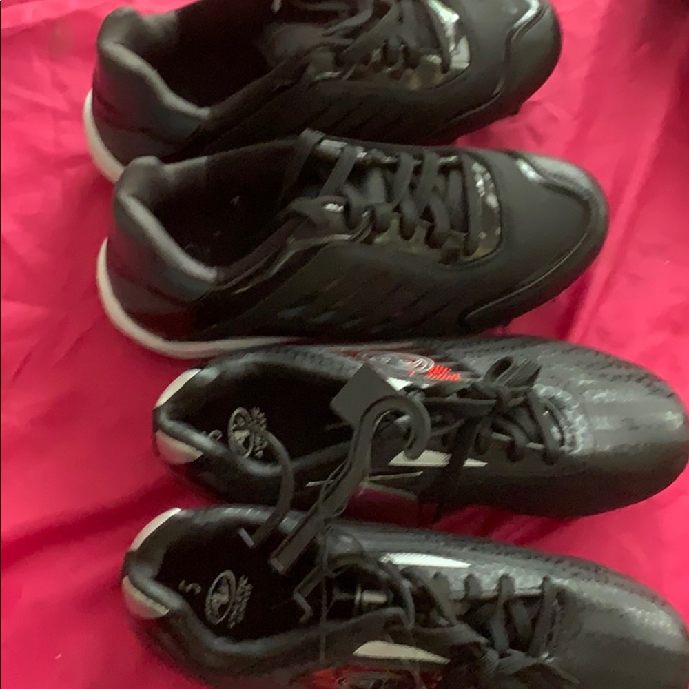 2 pair new Athletic soccer shoes cleats size 5